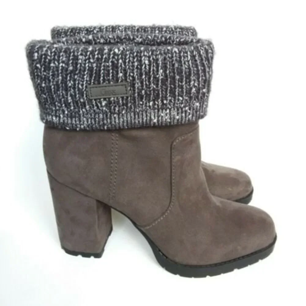 Circus Sam Edelman Carter Faux Suede Sweater Top Boots 10
